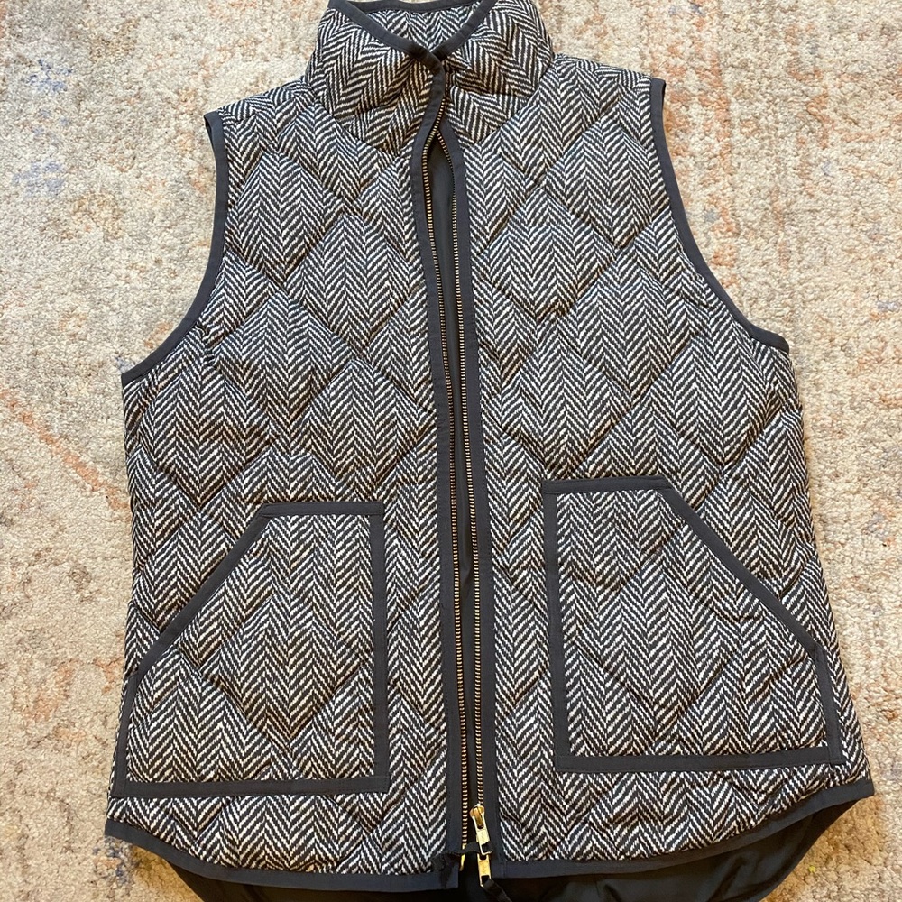Jcrew herringbone vest